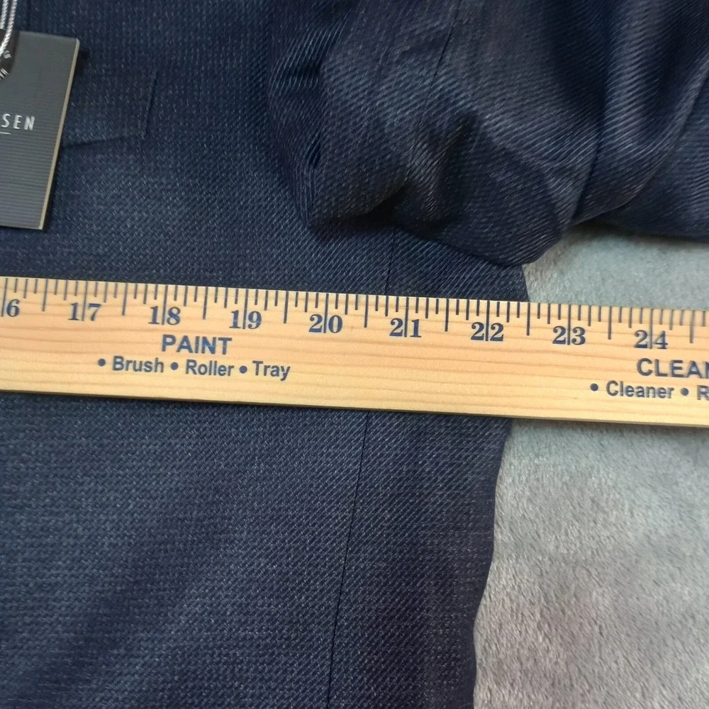 Van Heusen Sport Coat Mens‎ Sz 44 Long Navy Blue Lightweight Blazer Jacket